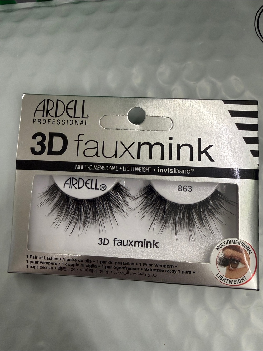 Ardell 3D Faux Mink 863 False Eyelashes Full Volume Long Length New